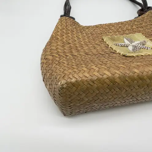 Sun N Sand Womens Shoulder Bag Starfish Woven Tote Coastal Boho Resort Beachy Tan