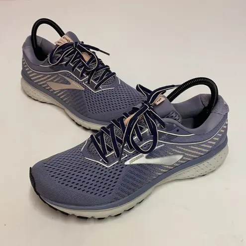 Brooks GHOST 12 Grey Peach navy 9 US MEDIUM A12