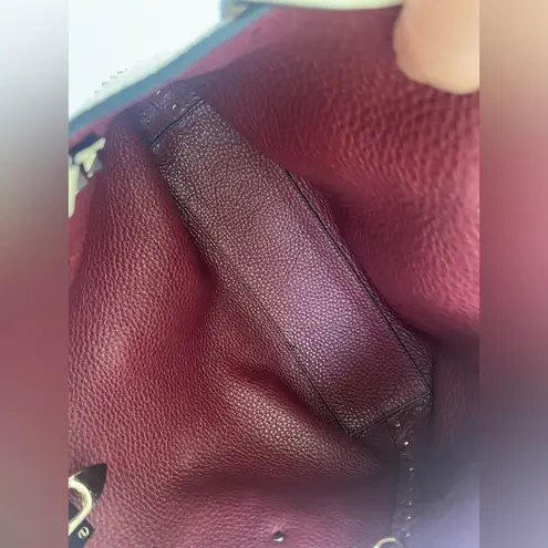 Valentino Garavani Off White leather Rockstud convertible small tote bag