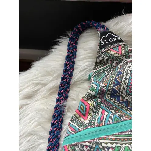 SLOPE Stylish Sling Bag with Vibrant Tribal Design Gray