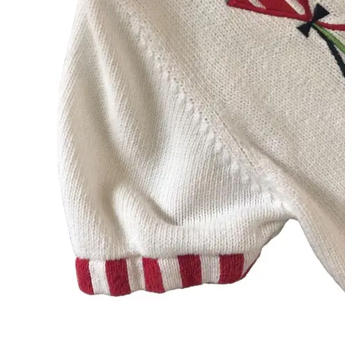 Quacker Factory Quaker Factory Costal Grandma America Patriotic Cardigan Sweater M Stars Flags