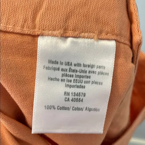 Sundry Military Pocket pant w/ Tapered Legs in Clay (orange) size 27 cropped