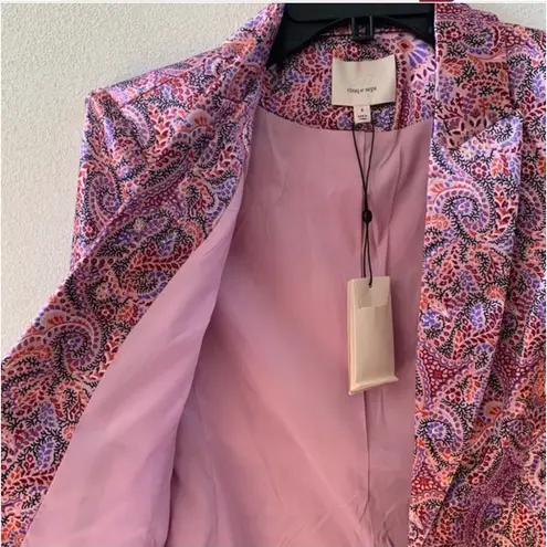 Cinq à Sept Cinq a Sept Estelle Paisley Satin Blazer