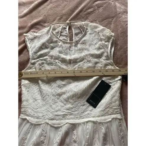 NWT Dolce Vita Kloey Silk Embroidery Dress Ivory Sz S. Formal Bridal cocktail