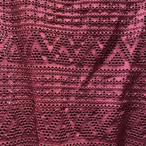 Aqua Green Plum Perforated One Piece Swimsuit