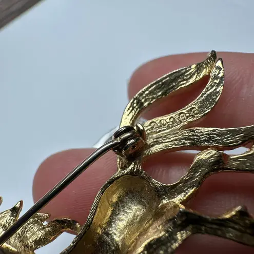 Rhinestone Horse Pony Brooch Pin 1 ROMAN Two Tone 1 Gold Tone Lot Of 2