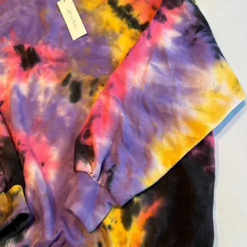 All in Favor Tie Dye Pullover Sweatshirt Multicolor Womens