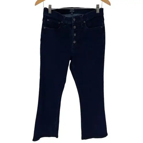 J.Crew Women's Crop Flare Jeans Cotton Blend High