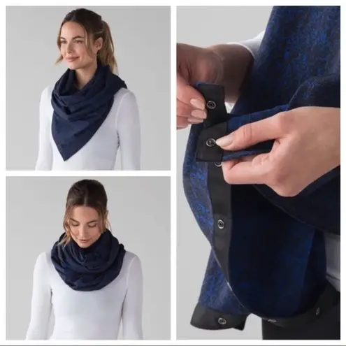 Lululemon  Vinyasa Scarf Jacquard Black Jet Stream