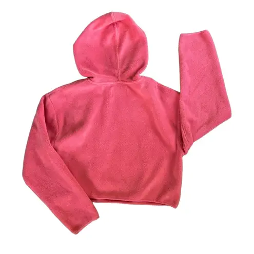 UGG  Pink Myley Sherpa Micro plush fleece hoodie size S w/ front zip pocket