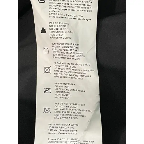 Joseph Ribkoff Black Ivory Lace Print Sheath Scoop Neck Dress Sleeveless Size 8