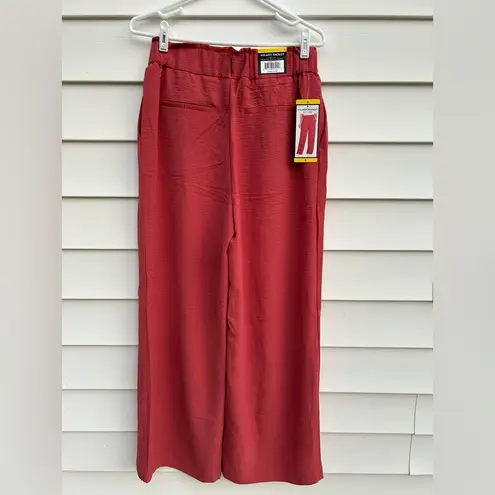 Hilary Radley DUSTY CORAL Wide Leg Pants High-Waisted Flowy