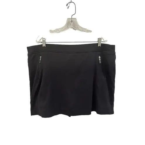 Jones New York NEW  Cotton Black Skort Casual Active Sporty Size XXL