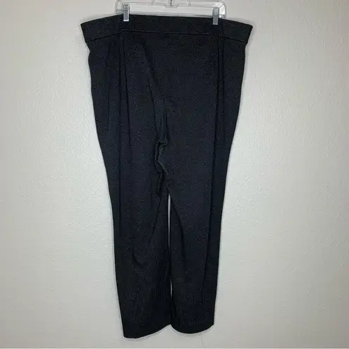 Lane Bryant  Classic Herringbone Black Trouser Pants