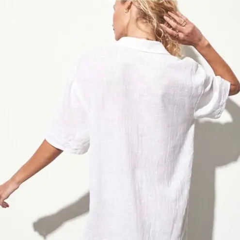 The Cove NWT Maurie + Eve Linen Cover Mini Dress White Size AUS 8 -New