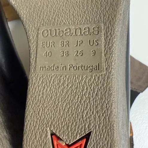 Cubanas Suede Wedge Chelsea Boots Brown Size 9 EU 40