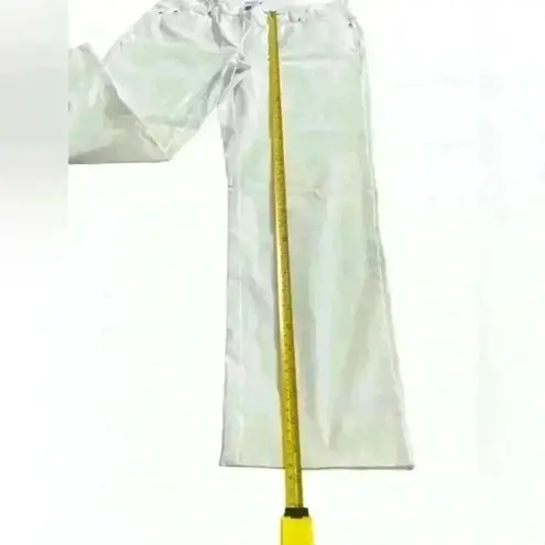 J. McLaughlin White Denim Straight Cropped Cotton/Spandex Pants Size 8