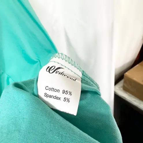 Wedtrend 3XL Dress Teal Green Ruffle Heart Button Flare Shirt Dress Kawaii 906 Size undefined