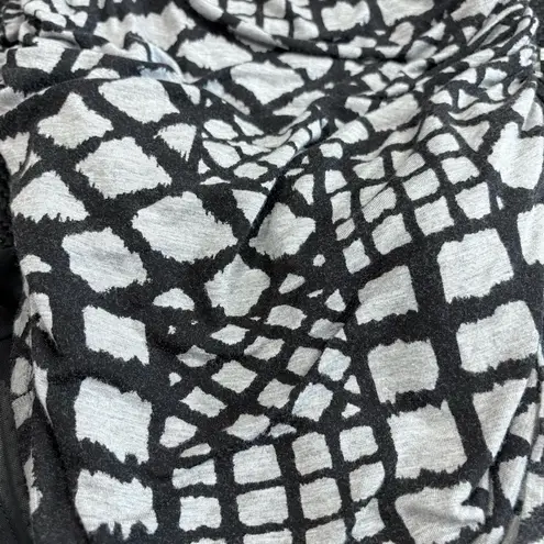 Tracy Reese Geometric Print Draped Faux Wrap Jersey Knit Dress Small