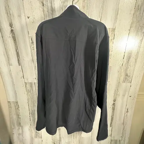 prAna Black Windbreaker Jacket Sz L MSRP $118 Hooded Lightweight Outdoor