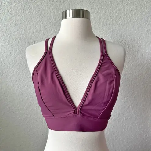 Five Dancewear Berry Nikita Strappy Sports Bra Purple Size L