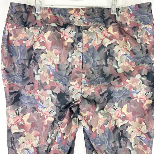 Soft Surroundings Dark Floral Ankle Length Pull On Pants Size 1X Artsy