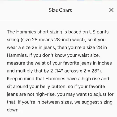 Hammies Red Corduroy Women’s Shorts Size 24 XXS