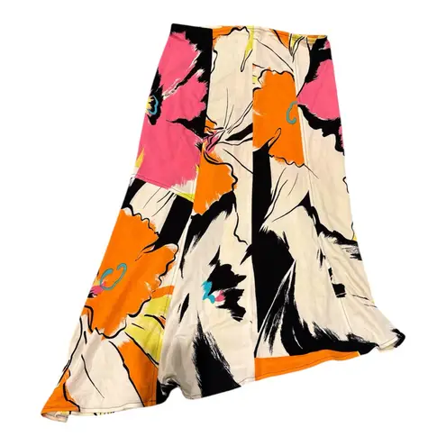 Yigal Azrouël statement skirt in a vibrant oversized floral print Black