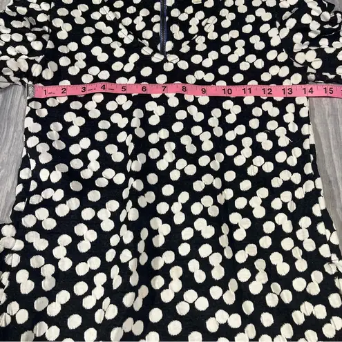 Deletta Anthropologie Black and White Polka Dot Top; XS Women’s