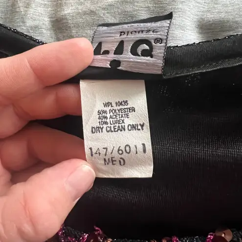 Vintage 80s / 90s Sequin Sparkly Disco Short Sleeve Blouse Multiple Size M