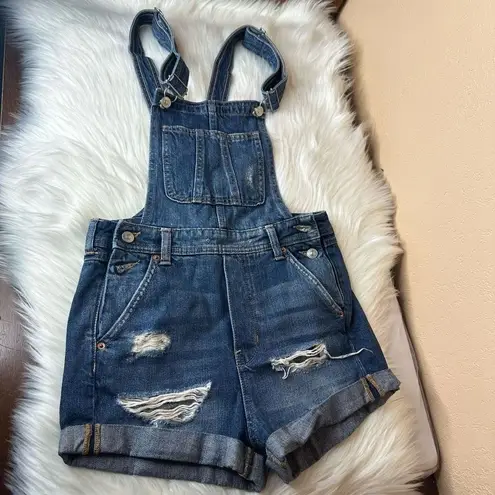 Divided H&M  Distressed Cuffed Shorts Overall Size 2