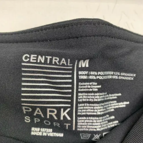 Central Park Sport Black Full Length Active Leggings Women's Size Medium M