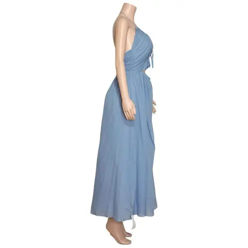 Bec & Bridge Calypso Halter Maxi Dress, Meridian Blue, 6 (US)