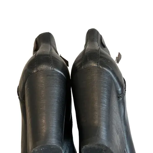 OTBT Redway Black Leather Platform Booties