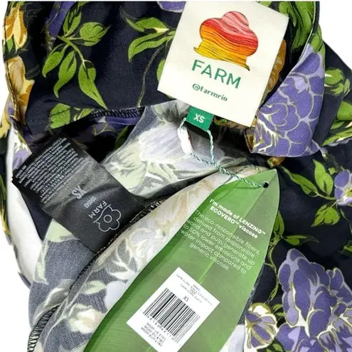 Farm Rio Capri Floral Sleeveless Mini Dress, Black, XS