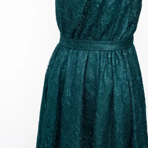 Dress the Population . New! Green Lace Halter Midi Dress.