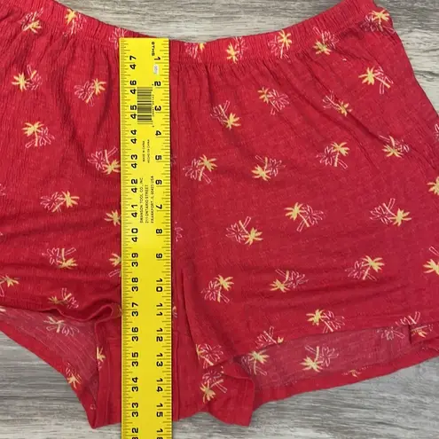 Charter Club Intimates Hot Pink with Yellow & White Palm Trees Women’s PJ Shorts