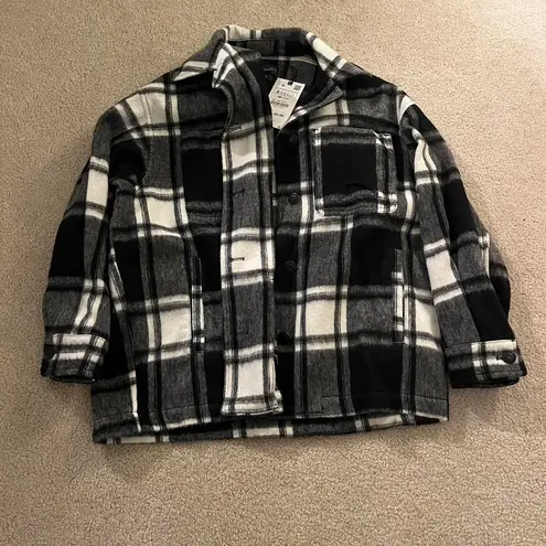 ZARA Fleece Lined Flannel Shirt / Coat