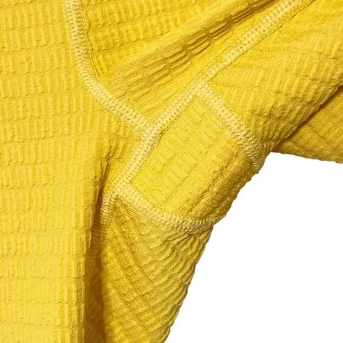 Carbon38 Jacquard High Rise 7/8 Leggings Pale Apricot Women’s Size Small Orange