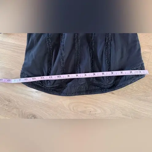 Moulinette Soeurs Black Lace Tulle Gothic Vamp Corset Top Strapless Dress Sz 6