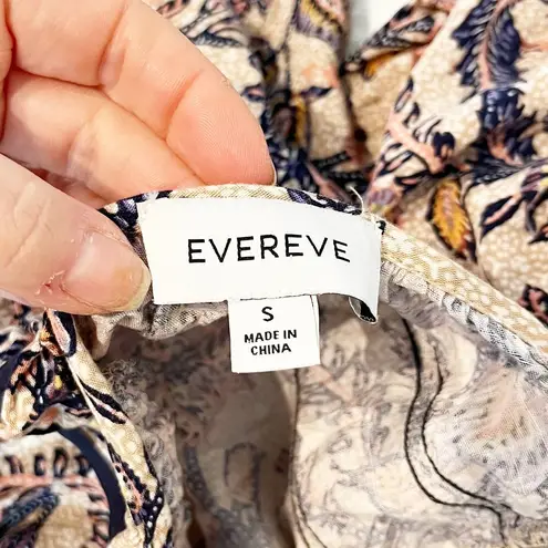 Evereve Oliver Floral Gathered Balloon Sleeve Blouse Top Multi Small