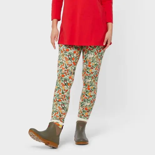 Duluth Trading Co Women's Leggings Size L All Over Green Garden Vegetable Print Size L