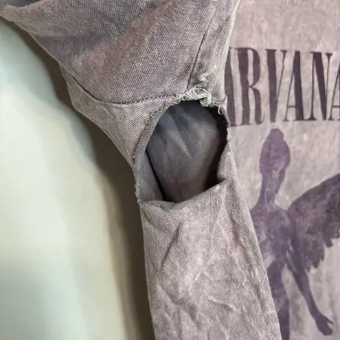 Nirvana Graphic Tee FLAWED S Unisex Licensed Short Sleeve Cotton Casual Crewneck