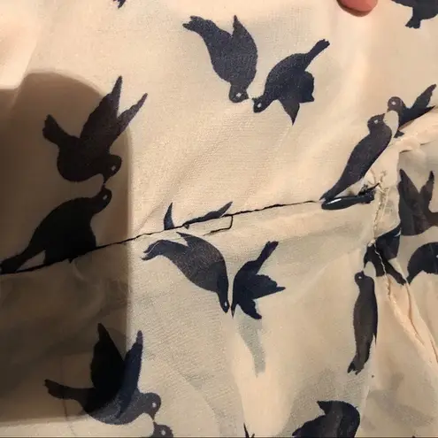 Swallow Print Romper, Navy & Pink