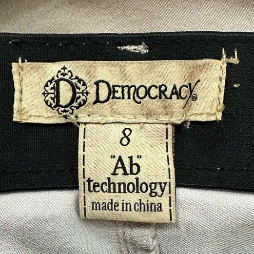 Democracy Ab Technology Flax Taupe Ankle Pants, Size 8