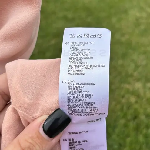 Reiss Olive Ladder Detail Sleeveless Top in Pink Size 4