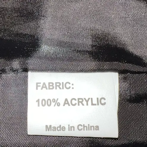 Qiye brand charcoal gray/ black ostrich feather look faux fur vest! New Gray Size L