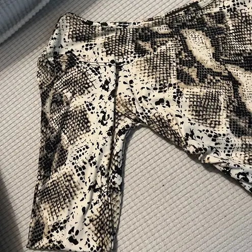 snake print crop top