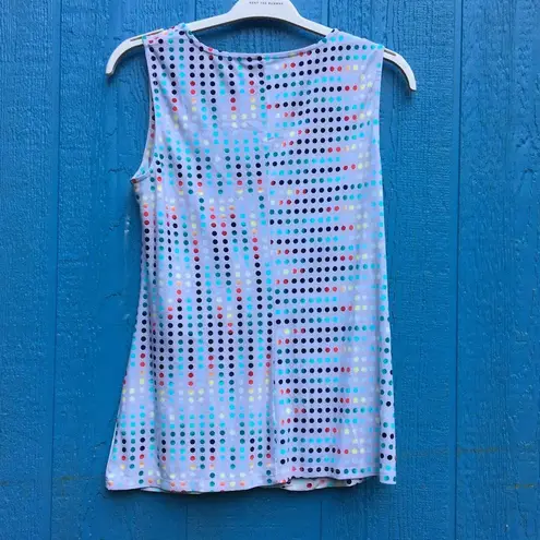 Alfani Women's Size Medium Spectrum Dot Tie Front Tank Top NWT