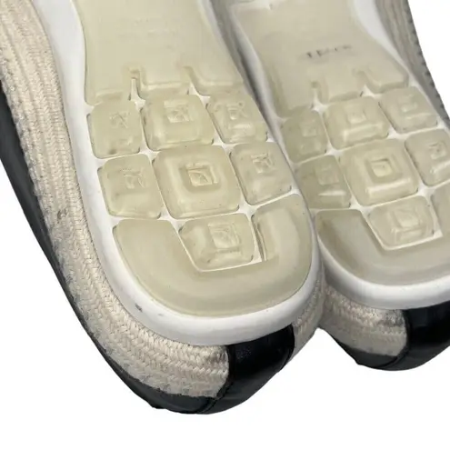 Blondo Bella Leather Espadrilles Women’s Size 9.5 Black Slip-On Flat Shoes